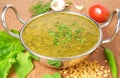 Indian Food Palak or Spinach Sambar