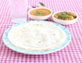 Indian Food Rice Roti Royalty Free Stock Photo