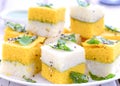 Indian Food-Sandwich Dhokla Royalty Free Stock Photo