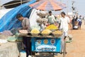Indian food seller Royalty Free Stock Photo