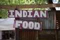 Indian Food Sign Royalty Free Stock Photo