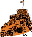 Indian Fort Vector illustration for designs