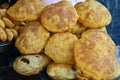 Indian fried bread,bhatoora Royalty Free Stock Photo