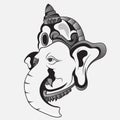 Lord Ganapati for Happy Ganesh Chaturthi festival religious Indian God famous for festival Ganesh Chaturthi