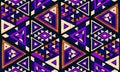 Geometric folklore ornament. Tribal ethnic vector texture. Seamless striped pattern in Aztec style.