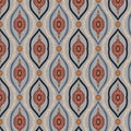 Indian geometric Mughal seamless pattern