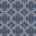 `Indian geometric Mughal seamless pattern