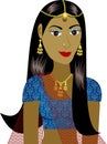 Indian Girl Avatar Royalty Free Stock Photo