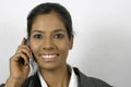 Indian girl calling on mobile phone Royalty Free Stock Photo