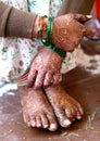 Indian girl Complete a Rasam in Wedding