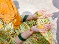 Indian girl Complete a Rasam in Wedding