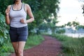 Indian Girl on morning exercise