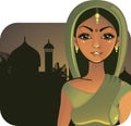 Indian girl (vector)