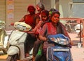 Indian Girls Celebrate Holi Festival In Rajasthan, India