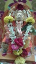 Indian God  Lord Shree Ganesha at home Royalty Free Stock Photo