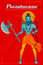 Indian God Parashurama with axe