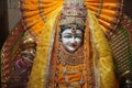 Indian Goddess Sherawali Maa close-up