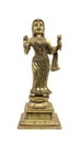 indian golden statue of a woman Royalty Free Stock Photo