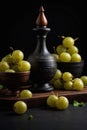 Indian Gooseberry (Amla) on black background