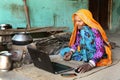 Indian grandma using laptop and internet for first time