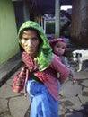 Indian Grandmother , Child care with Lot of Love