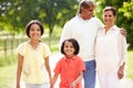 Indian Grandparents And Grandchildren Walking In Countryside Royalty Free Stock Photo