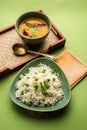 Indian green peas Rice or pulav or pilaf