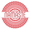 Indian greeting banner Namaste