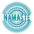 Indian greeting banner Namaste