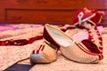 The Indian Groom shoes with traditional Dress