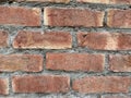 Indian Grunge brick wall texture for your background.Old red brick wall texture background in sunlight.Detailed old red brick wall Royalty Free Stock Photo