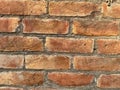 Indian Grunge brick wall texture for your background.Old red brick wall texture background in sunlight.Detailed old red brick wall Royalty Free Stock Photo