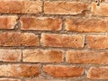 Indian Grunge brick wall texture for your background.Old red brick wall texture background in sunlight.Detailed old red brick wall Royalty Free Stock Photo