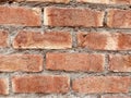 Indian Grunge brick wall texture for your background.Old red brick wall texture background in sunlight.Detailed old red brick wall Royalty Free Stock Photo