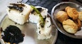 Indian gujarati Traditional Street Food Khaman Dhokla