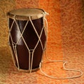 Indian handmade drum Royalty Free Stock Photo