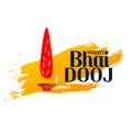 indian happy bhai dooj festival card background design