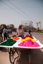 Indian happy man Color full colors of holi