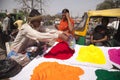 Indian happy man Color full colors of holi