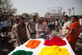 Indian happy man Color full colors of holi