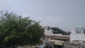 Indian haryana village roof top view