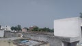 Indian haryana village roof top view