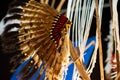 Indian hat. A colorful feathered Indian hat.