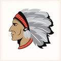 Indian head mascot Royalty Free Stock Photo