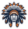 Indian head mascot