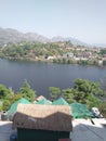 Indian Hill With Beautiful Lake in Bhimtal With Lake