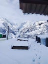 Indian Hill Station, beautiful Snowfall..