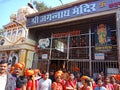 Indian hindu family crowd during Jagannath yatra on road in india oct 2019