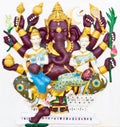 Indian or Hindu God Named Maha Ganapati