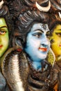 View of Indian Hindu god shiva idols in a temple Royalty Free Stock Photo